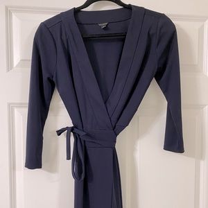 Ann Taylor Navy Wrap Dress